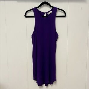 Ava Sky Hawaii Sleeveless Purple Mini Dress Small